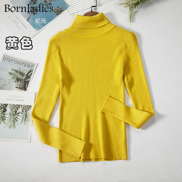 Basic Turtleneck Women Sweaters Autumn Winter Tops Slim Women Pullover Knitted Sweater Jumper Soft Warm Pull