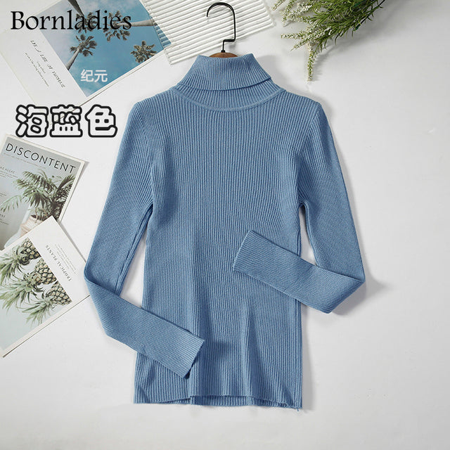 Basic Turtleneck Women Sweaters Autumn Winter Tops Slim Women Pullover Knitted Sweater Jumper Soft Warm Pull