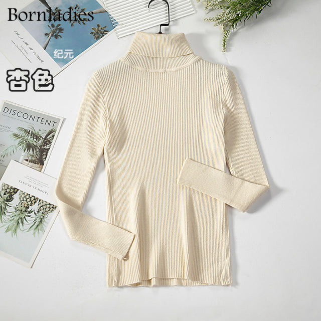 Basic Turtleneck Women Sweaters Autumn Winter Tops Slim Women Pullover Knitted Sweater Jumper Soft Warm Pull