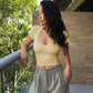 Summer Slim Sports Vest Sexy Women Short Sleeve U-Neck Gray Tee Tank Tops Female Solid Black/White Korean Crop Tops Y2k