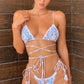 Bikini Sexy Triangle Adjust Swimwear Women Bathing Suit Hollow Out Quality Pleated Swimsuit Female Double-Sided Bikini Set