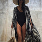 Embroidery Kaftan Beach Tunic Beach Cover up Saida de Praia Swimsuit Women Bikini cover up Pareo Sarong Beachwear