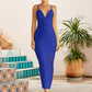 New Summer Women White Bodycon Bandage Dress Sexy V Neck Spaghetti Strap Club Celebrity Evening Runway Party Long Dresses