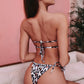 Sexy Bikini Pleated Bandeau Swimsuit Female Swimwear Women Mini Thong Bikini Set Bather Swimming Beachwear for Bathing Suit