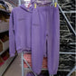 100% Cotton Solid Hoodies Sets Track Pants Women Hooded Sweatshirts Female Pullover Two Pieces Suits