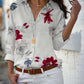 Long Sleeve Women Blouses Plus Size Turn-down Collar Blouse Shirt Casual Tops Elegant Work Wear Chiffon Shirts 5XL